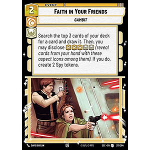 Star Wars: Unlimited Löskort: Secrets of Power: Faith in Your Friends