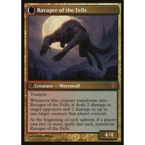 Magic löskort: Dark Ascension: Huntmaster of the Fells // Ravager of the Fells (Foil)
