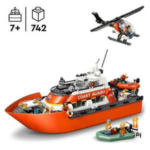 LEGO City Kustbevakningens räddningsbåt och helikopter 60504