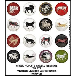 Little Big Men Studio: Greek Hoplite Shield Designs #3 for Victrix