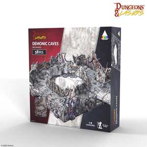 Dungeons & Lasers: Demonic Caves PrismaCast™ Pre-Painted Terrain
