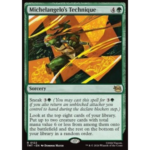 Magic löskort: Teenage Mutant Ninja Turtles: Michelangelo's Technique (Foil)