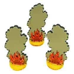 LITKO Flaming Wreckage Markers, Large (3)