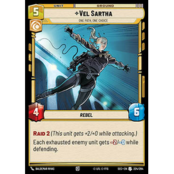Star Wars: Unlimited Löskort: Secrets of Power: Vel Sartha, One Path, One Choice
