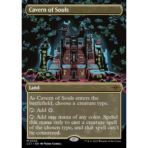 Magic löskort: The Lost Caverns of Ixalan: Cavern of Souls (alternative art)