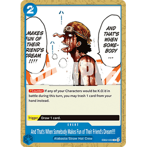 One Piece Löskort: Anime 25th Collection: And That's When Somebody Makes Fun of Their Friend's Dream!!!!