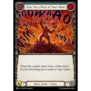 FaB Löskort: Super Slam: Give 'Em a Piece of Your Mind (Blue) (Rainbow Foil)