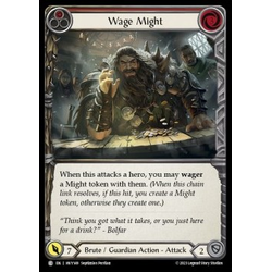 FaB Löskort: Heavy Hitters: Wage Might (Red) (Rainbow Foil)