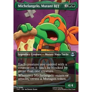 Magic löskort: Teenage Mutant Ninja Turtles: Michelangelo, Mutant BFF (alternative art)