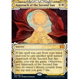 Magic Löskort: Strixhaven: Mystical Archive: Approach of the Second Sun (alternative art)