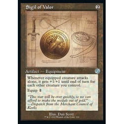 Magic löskort: The Brothers' War: Sigil of Valor (alternative art)