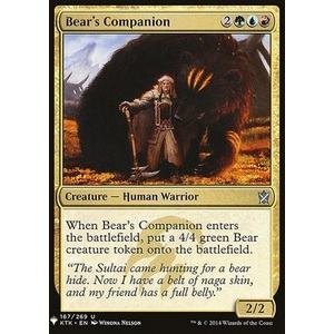 Magic löskort: Mystery Booster: Bear's Companion