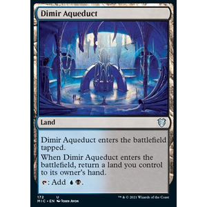 Magic löskort: Commander: Innistrad: Midnight Hunt: Dimir Aqueduct
