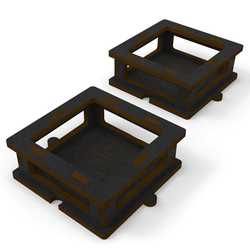 Square bottle Holder for Cement glue x2
