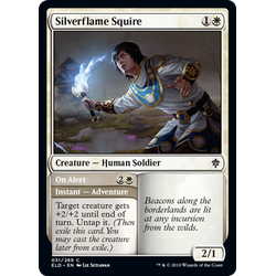 Magic löskort: Throne of Eldraine: Silverflame Squire
