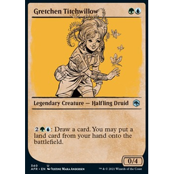 Magic löskort: Adventures in the Forgotten Realms: Gretchen Titchwillow (alternative art)