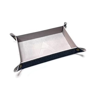 Alphaspel: Rectangular Dice Tray Dragonskin - Whitegrey