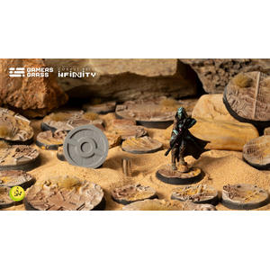 Battle Ready Bases: Dunes of Bourak 25mm Round for Infinity (8)