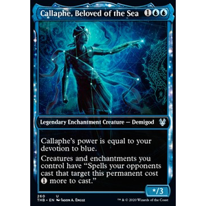 Magic löskort: Theros: Beyond Death: Callaphe, Beloved of the Sea (alternate art)