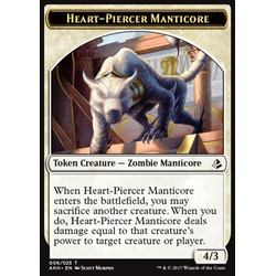 Magic löskort: Amonkhet: Heart-Piercer Manticore Token