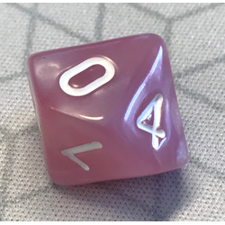 Pearl Dice: Pink/White (D10)