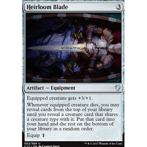 Magic löskort: Commander 2017: Heirloom Blade
