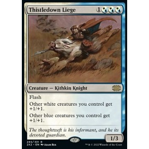 Magic löskort: Double Masters 2022: Thistledown Liege