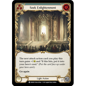 FaB Löskort: Monarch 1st Edition: Seek Enlightenment (Blue) (Rainbow Foil)