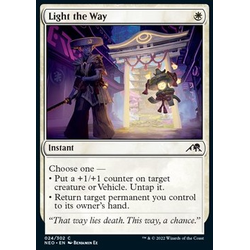 Magic löskort: Kamigawa: Neon Dynasty: Light the Way (Foil)