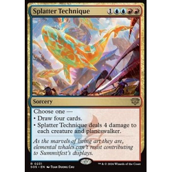 Magic löskort: Secrets of Strixhaven: Splatter Technique