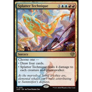 Magic löskort: Secrets of Strixhaven: Splatter Technique