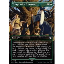 Magic löskort: Commander: The Lord of the Rings: Tales of Middle-earth: Tempt with Discovery (alternative art)