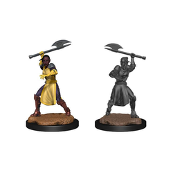 Critical Role Unpainted Miniatures: Half-Elf Echo Knight and Echo Female (2)