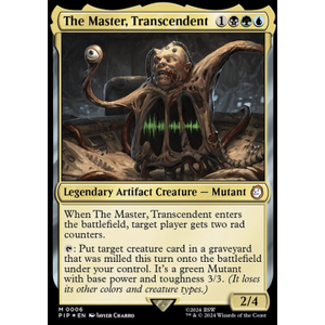 Magic löskort: Universes Beyond: Fallout: The Master, Transcendent (Foil)