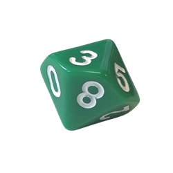 Opaque: Green/White (D10)