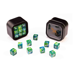 D6 Series: Marble, Blue & Green - 18-die Set