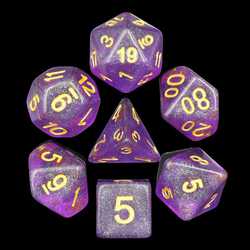 Purple Iridecent Dice (7-Die set)