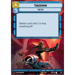 Star Wars: Unlimited Löskort: Spark of Rebellion: Takedown (Hyperspace) (Foil)