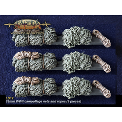WWII camouflage nets and ropes (28mm)