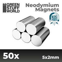 Neodymium Magnets 5x2mm (50) (N35)