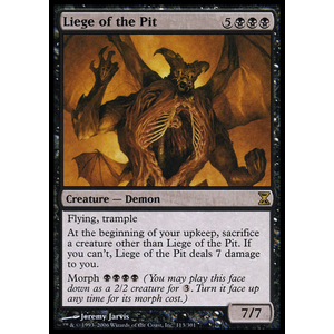 Magic löskort: Time Spiral: Liege of the Pit