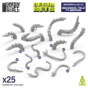 Mechanical Tails and Weapons (x25) (1:48)
