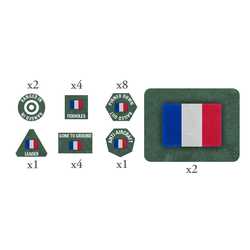 French Early War Tokens & Objectives Set (20)