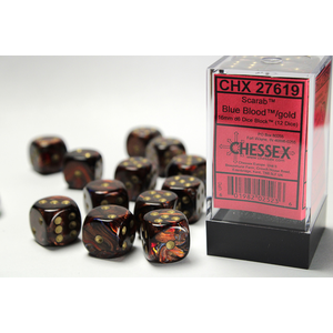 Scarab™ Blue Blood™/gold (12-die set)