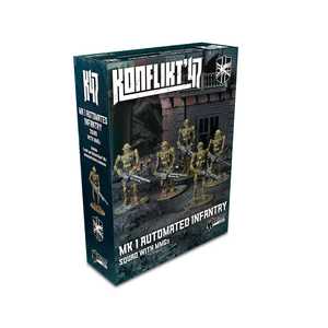 Konflikt '47: British Commonwealth Mk I Automated Infantry with MMG (resin) (5)
