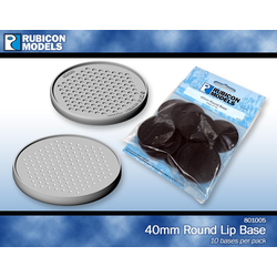 Rubicon:  40mm Round Base (Pack of 10 Bases)