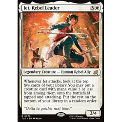 Magic löskort: Avatar: The Last Airbender: Eternal: Jet, Rebel Leader (Foil)