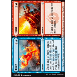 Magic löskort: Guild Kits: Turn // Burn