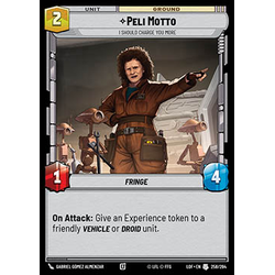 Star Wars: Unlimited Löskort: Legends of the Force: Peli Motto, I Should Charge You More