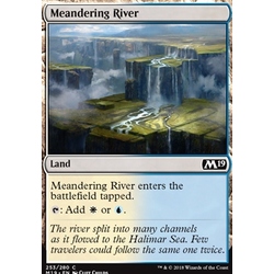 Magic löskort: Core Set 2019: Meandering River (Foil)